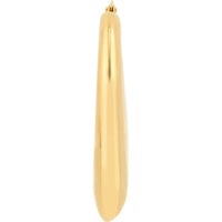 Olas d'Oro - 14K Yellow Gold Small Graduated Puffed Hoop Earrings - 4.90 Grams