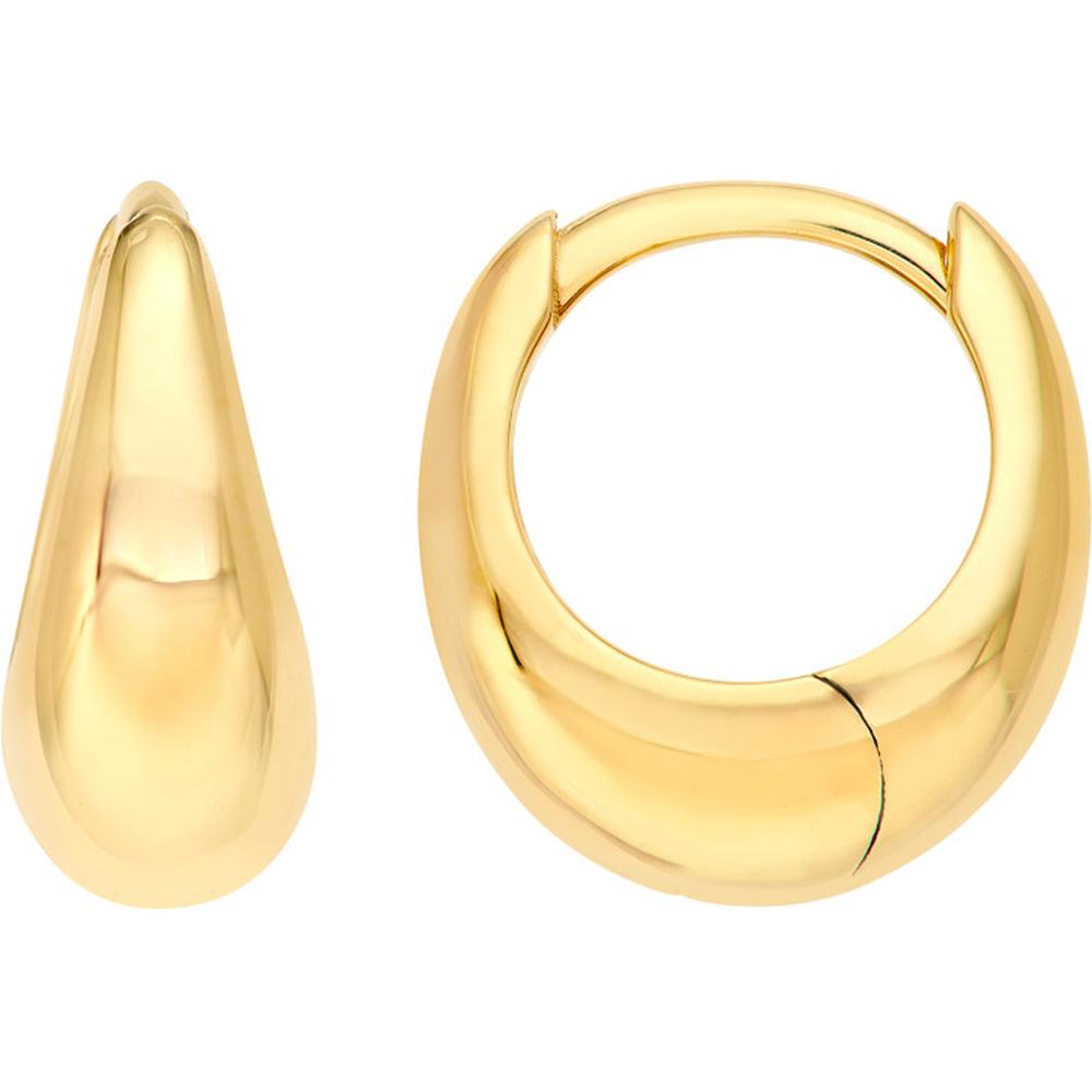 Olas d'Oro - 14K Yellow Gold Small Graduated Round Hoop Earrings - 2.32 Grams Total Weight