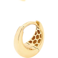 Olas d'Oro - 14K Yellow Gold Small Graduated Round Hoop Earrings - 2.32 Grams Total Weight
