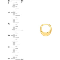 Olas d'Oro - 14K Yellow Gold Small Graduated Round Hoop Earrings - 2.32 Grams Total Weight