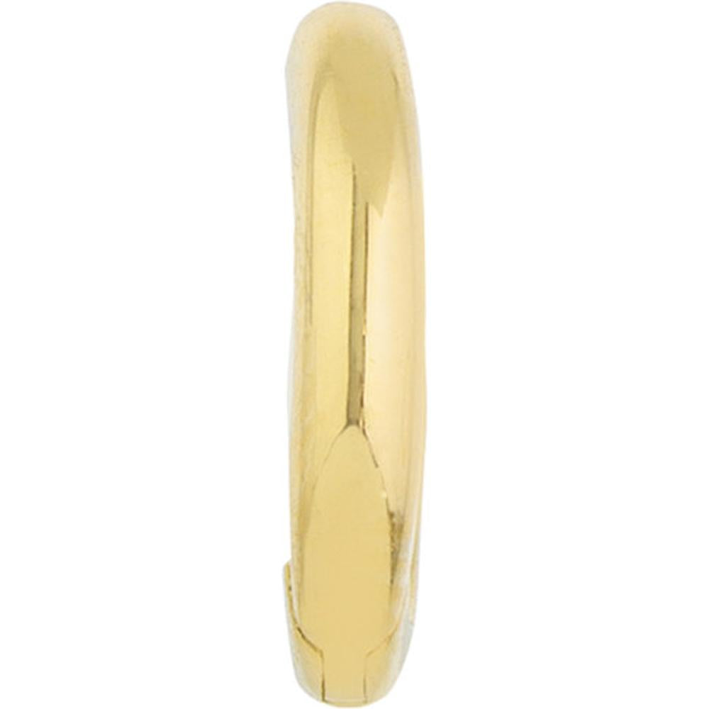 Olas d'Oro - 14K Yellow Gold Small Huggie Earrings with Snap-Lock Clasp