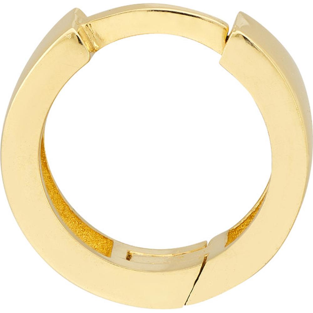 Olas d'Oro - 14K Yellow Gold Small Round Hoop Earrings 1.90 Grams