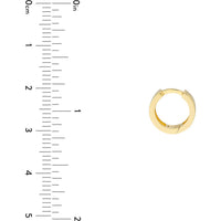 Olas d'Oro - 14K Yellow Gold Small Round Hoop Earrings 1.90 Grams