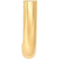Olas d'Oro - 14K Yellow Gold Small Round J Hoop Earrings - 1.60g Total Weight