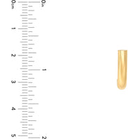 Olas d'Oro - 14K Yellow Gold Small Round J Hoop Earrings - 1.60g Total Weight