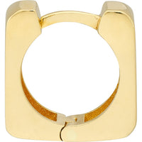 Olas d'Oro - 14K Yellow Gold Small Square Hoop Earrings - 2.70 Grams Total Weight