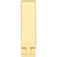 Olas d'Oro - 14K Yellow Gold Small Square Hoop Earrings - Modern Geometric Design with Hinge Closure
