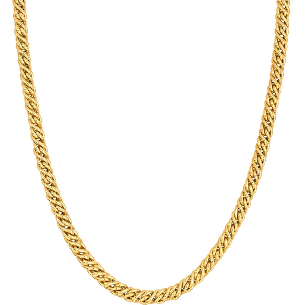 Olas d'Oro - 14K Yellow Gold Small Twisted Cable Chain Necklace  7.50" Length, 6.6g Total Weight