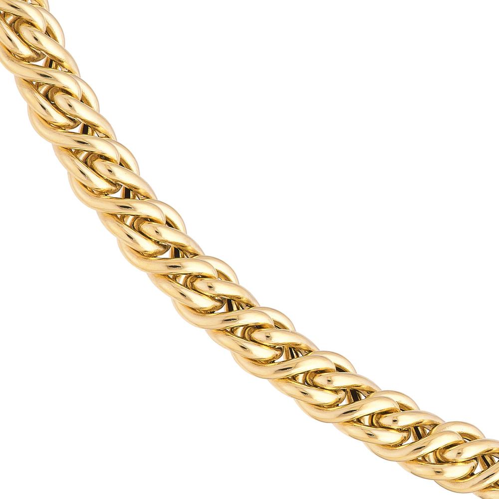 Olas d'Oro - 14K Yellow Gold Small Twisted Cable Chain Necklace  7.50" Length, 6.6g Total Weight