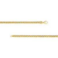 Olas d'Oro - 14K Yellow Gold Small Twisted Cable Chain Necklace  7.50" Length, 6.6g Total Weight