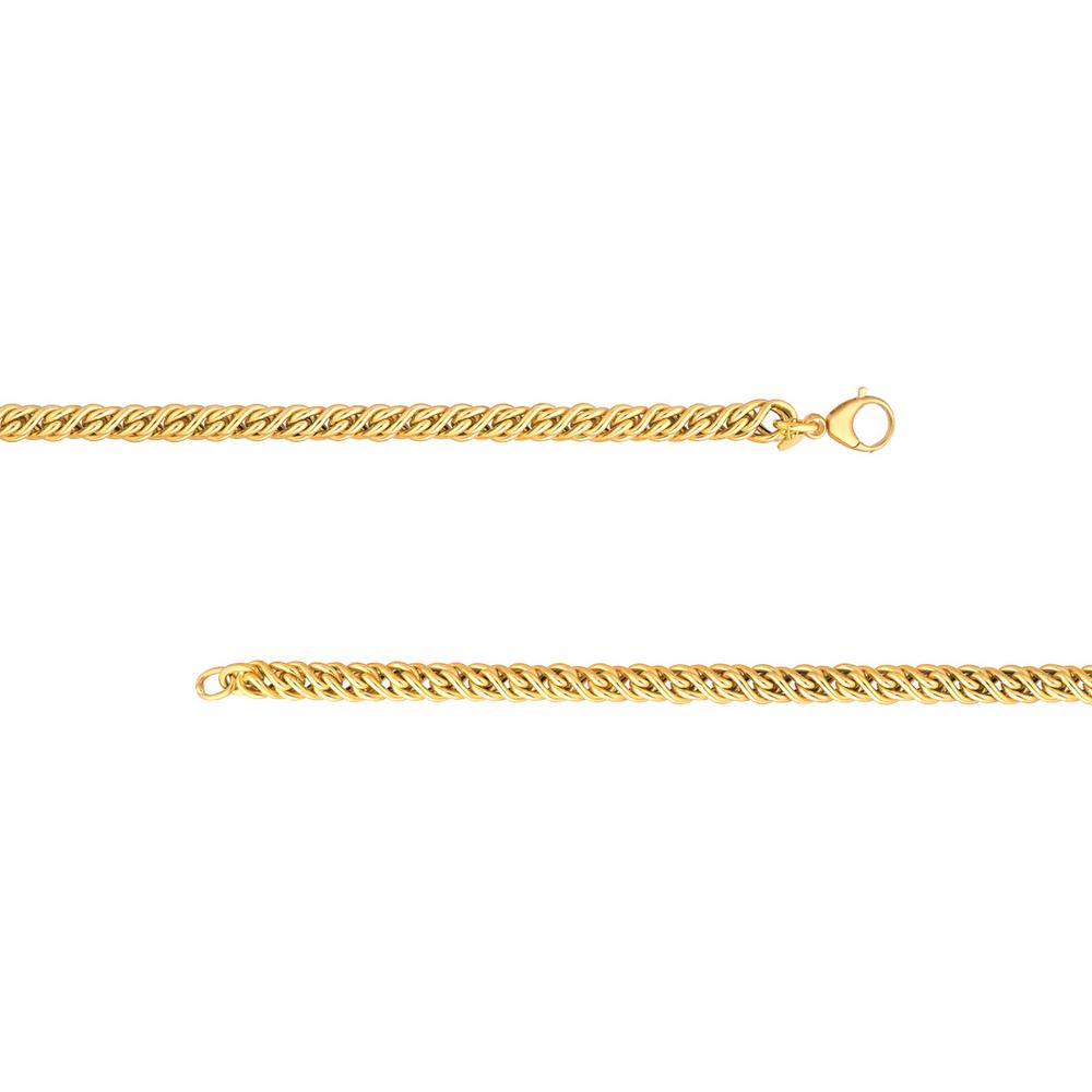 Olas d'Oro - 14K Yellow Gold Small Twisted Cable Chain Necklace  7.50" Length, 6.6g Total Weight