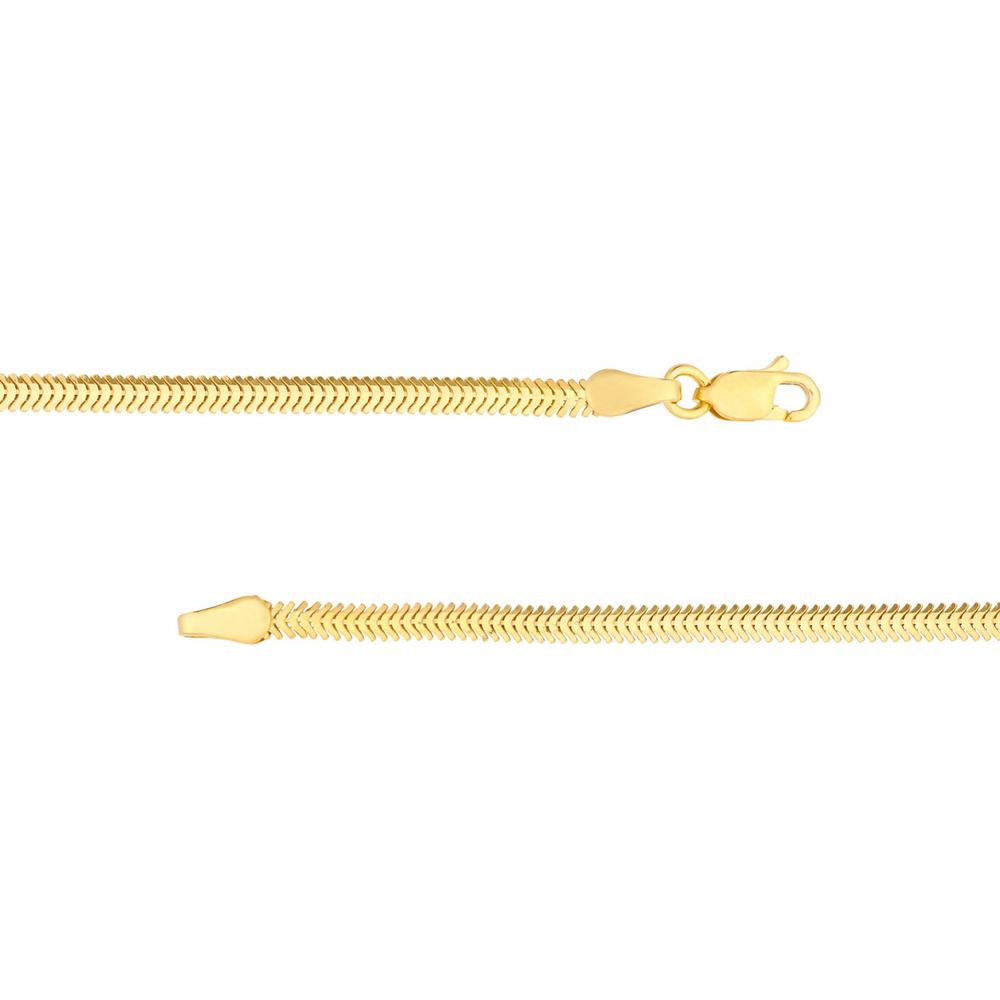 Olas d'Oro - 14K Yellow Gold Snake Open Heart Pendant Necklace - 7.08 Grams Total Weight