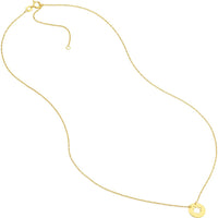 Olas d'Oro - 14K Yellow Gold So You Cutout Star Mini Disc Adjustable Necklace