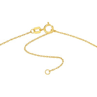 Olas d'Oro - 14K Yellow Gold "So You" Diamond Disk Necklace - 0.03 Carat Total Diamond Weight