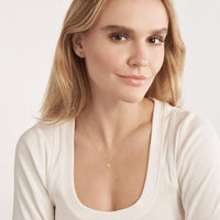 Olas d'Oro - 14K Yellow Gold So You Ice Skate Necklace - Adjustable from 16 to 18 inches