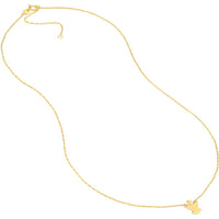 Olas d'Oro - 14K Yellow Gold So You Mini Angel Adjustable Necklace with 5.0mm Spring Ring Clasp