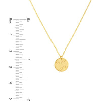 Olas d'Oro - 14K Yellow Gold So You Mini Baseball Adjustable Necklace - Light and Playful Design