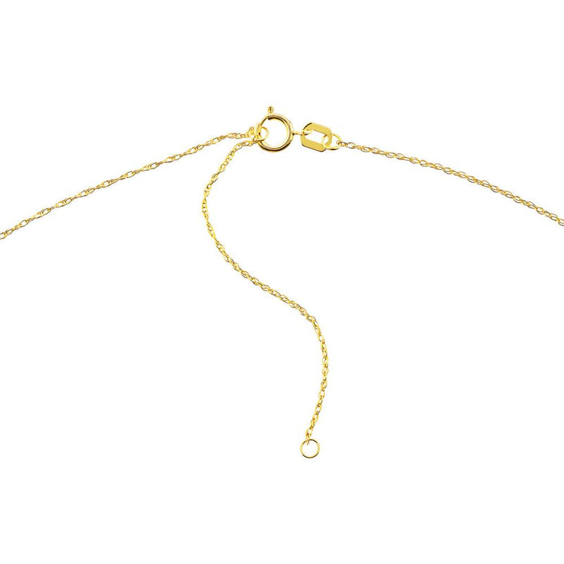 Olas d'Oro - 14K Yellow Gold So You Mini Bicycle Adjustable Pendant Necklace - 0.75mm Pendant