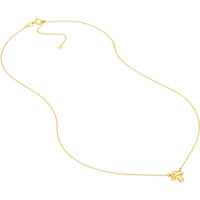 Olas d'Oro - 14K Yellow Gold "So You" Mushroom Pendant Necklace - Adjustable 16-18" Chain