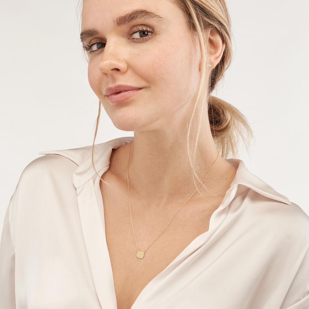 Olas d'Oro - 14K Yellow Gold SoYou Mini Cat's Head Adjustable Necklace