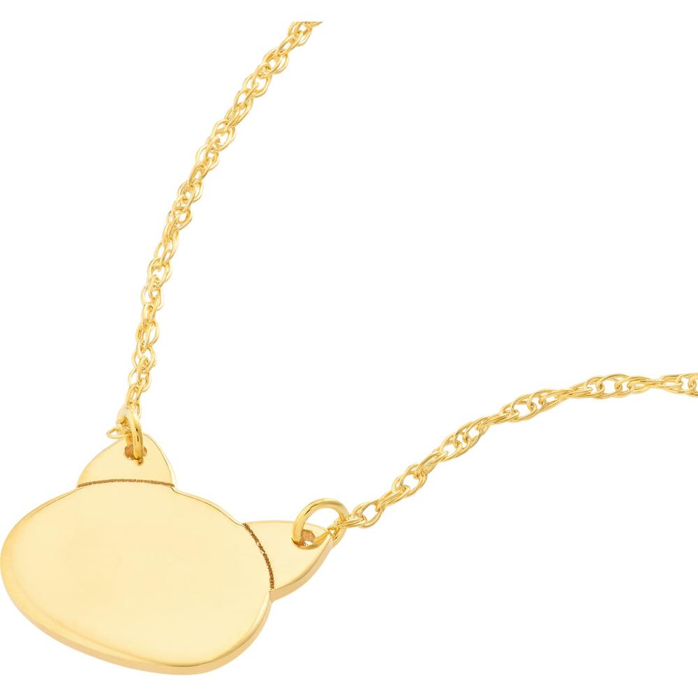 Olas d'Oro - 14K Yellow Gold SoYou Mini Cat's Head Adjustable Necklace