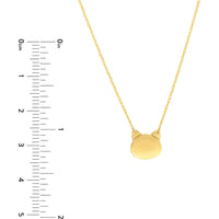 Olas d'Oro - 14K Yellow Gold SoYou Mini Cat's Head Adjustable Necklace