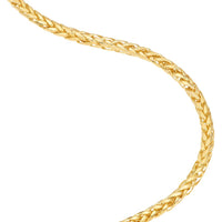 Olas d'Oro - 14K Yellow Gold Spiga Chain Bracelet - 3.40mm Width, 3.85 Grams