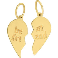 Olas d'Oro - 14K Yellow Gold Split Heart Huggie Earrings - Modern Design of Love and Friendship