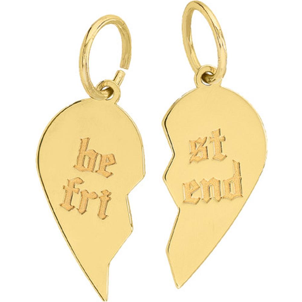 Olas d'Oro - 14K Yellow Gold Split Heart Huggie Earrings - Modern Design of Love and Friendship