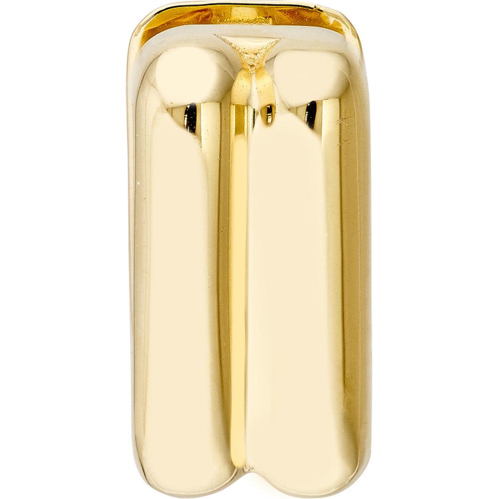 Olas d'Oro - 14K Yellow Gold Square Double Row Hoop Earrings - 3.75 Grams Total Weight