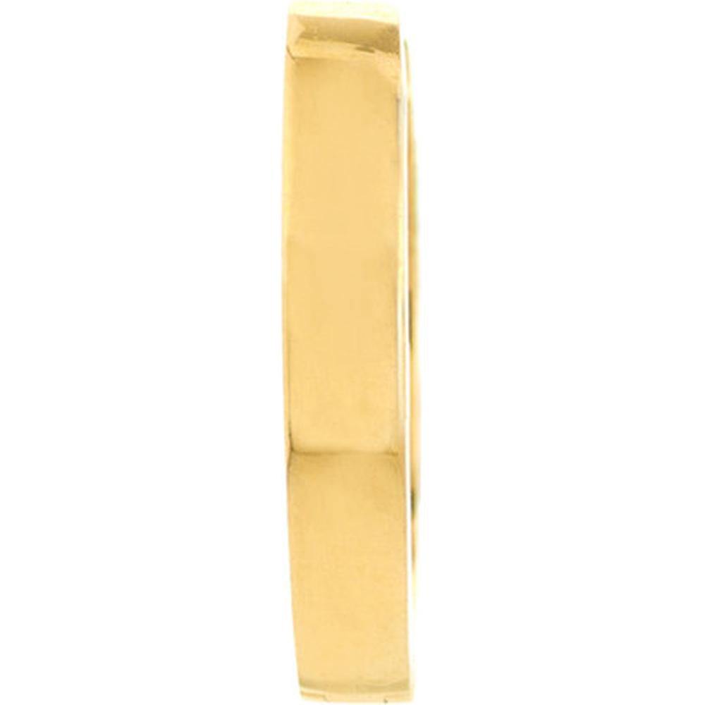 Olas d'Oro - 14K Yellow Gold Square Tube Mini Hoop Earrings - 1.10 Grams Total Weight