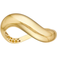 Olas d'Oro - 14K Yellow Gold Swirl Band Ring - Size 6 - 1.74 Grams