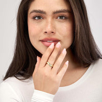 Olas d'Oro - 14K Yellow Gold Swirl Band Ring - Size 6 - 1.74 Grams