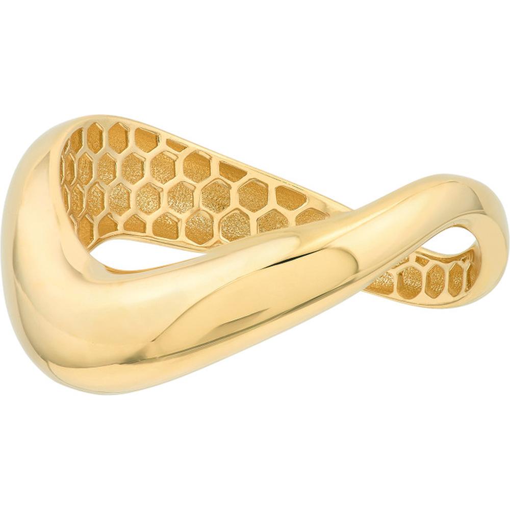 Olas d'Oro - 14K Yellow Gold Swirl Band Ring - Size 6 - 1.74 Grams