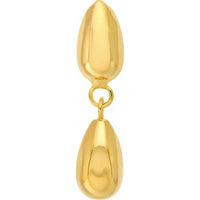 Olas d'Oro - 14K Yellow Gold Teardrop Small Dangle Earrings - 1.08 Grams Total Weight