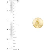 Olas d'Oro - 14K Yellow Gold Textured Button Stud Earrings - 1.40 Grams Total Weight