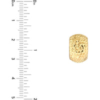 Olas d'Oro - 14K Yellow Gold Textured Curve Earrings with Leverback Closure - 1.85 Grams Total Weight