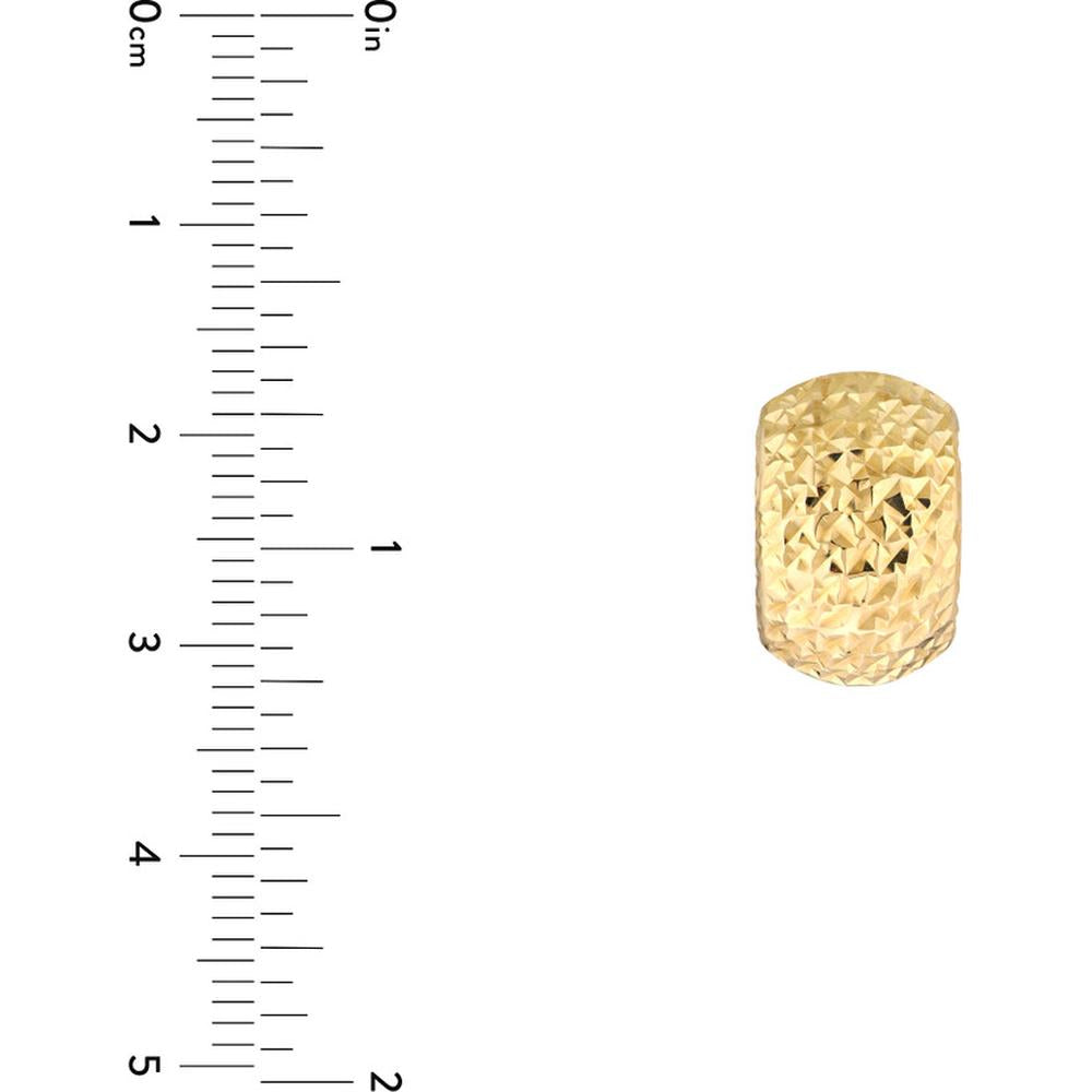 Olas d'Oro - 14K Yellow Gold Textured Curve Earrings with Leverback Closure - 1.85 Grams Total Weight