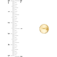 Olas d'Oro - 14K Yellow Gold Textured Dome Stud Earrings - 1.50 Grams Total Weight