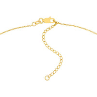 Olas d'Oro - 14K Yellow Gold Tied Bow Pendant Necklace with Adjustable Lobster Clasp