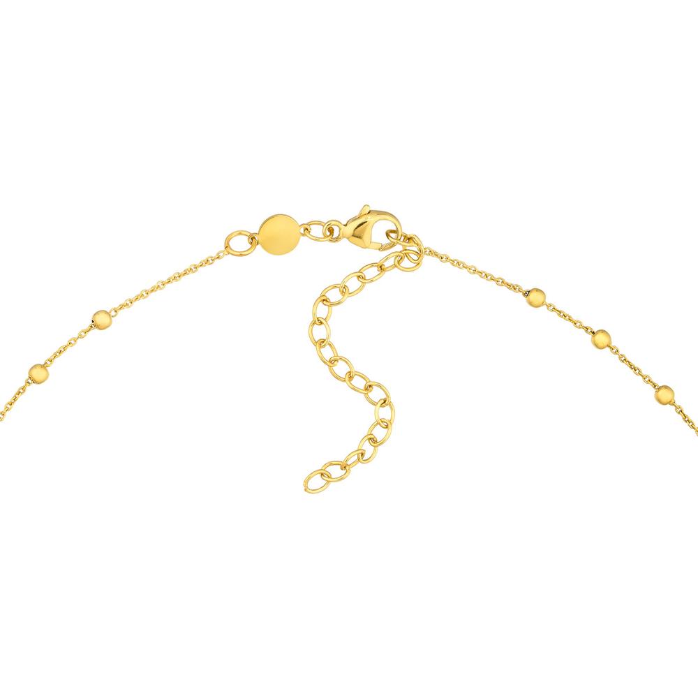Olas d'Oro - 14K Yellow Gold Traditional Rosary Necklace with Crucifix and Extender 6.70 Grams