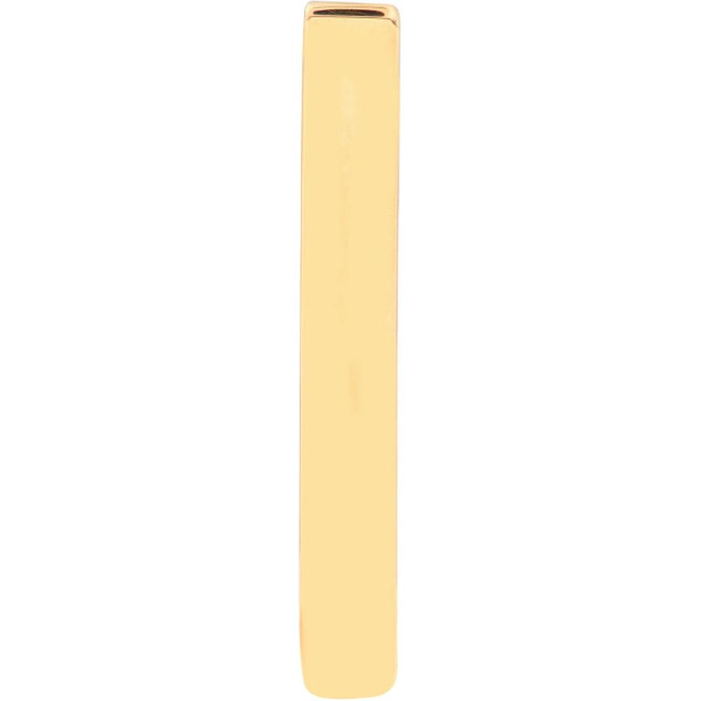 Olas d'Oro - 14K Yellow Gold Triangle Mini Hoop Earrings
