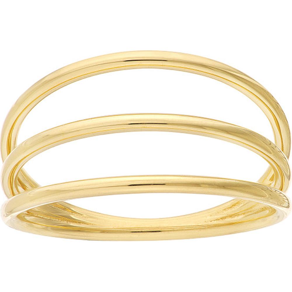 Olas d'Oro - 14K Yellow Gold Triple Domed Ring - Size 7