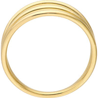 Olas d'Oro - 14K Yellow Gold Triple Domed Ring - Size 7
