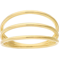 Olas d'Oro - 14K Yellow Gold Triple Domed Ring - Size 8