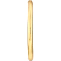 Olas d'Oro - 14K Yellow Gold Tube Hoop Earrings - 50mm x 4mm