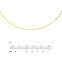 Olas d'Oro - 14K Yellow Gold Valentino Adjustable Choker Chain - 13-16 Inch Length