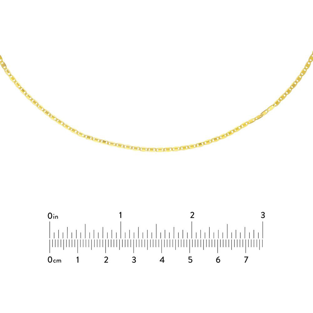 Olas d'Oro - 14K Yellow Gold Valentino Adjustable Choker Chain - 13-16 Inch Length
