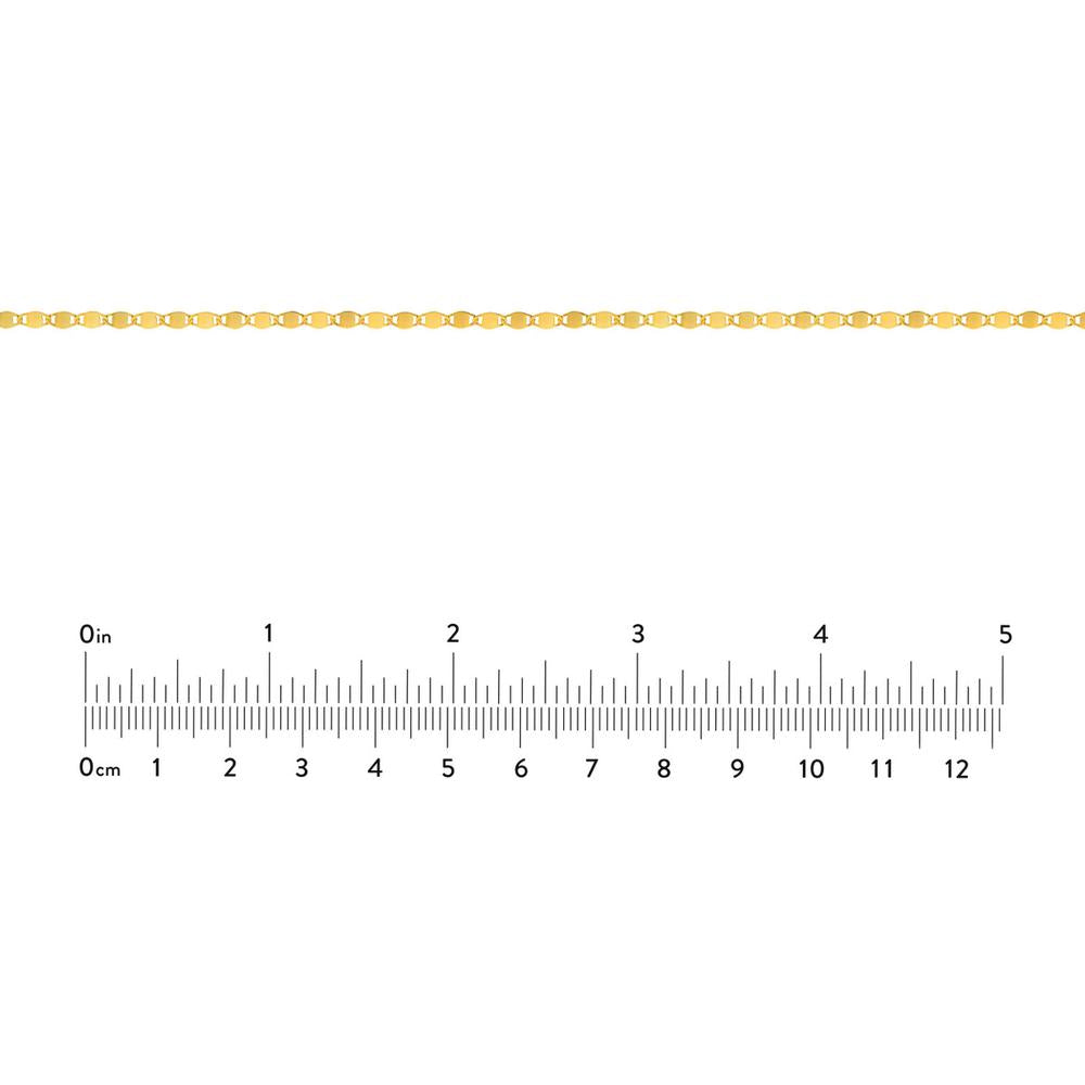 Olas d'Oro - 14K Yellow Gold Valentino Chain Adjustable Choker with Sliding Bead