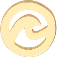 Olas d'Oro - 14K Yellow Gold Wave Cutout Micro Stud Earrings